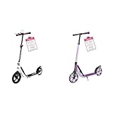 HUDORA BigWheel Air 230 Scooter - Tretroller mit Handbremse & BigWheel 205 Advanced Scooter - Komfortabler Aluminium-Roller