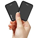 Vida IT 2-Pack Mini Powerbank USB Akku für Heizweste Beheizbare Weste Jacke Kleidung 5V 2A Akkupack Ladegerät für iPhone Samsung Android Smartphone Handy 5000mAh Klein Externer Portable Charger