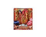 BANDAI - Miraculous World: Shanghai, die Legende von Ladydragon - Puppen - Ladybug & Lady Dragon - Puppen mit Gelenken, 26 cm - P50368