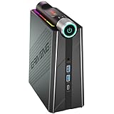 NiPoGi AM08PRO Mini PC mit RGB 3-Mode Customization, ΑΜD Ryzen7 7735HS(Bis Zu 4.75GHz) 32GB DDR5+1TB M.2 NVME SSD Mini Computer WiFi6/BT5.2/USB3.0/HDMI +Typ-C Triple Display für Unterhaltung/Arbeit