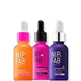 Nip + Fab Booster Trio Bundle | Hilft beim Auffüllen, Tonen und Feuchtigkeit der Gesichtshaut | Enthält Vitamin C Konzentrat Extreme 3% Salicyl Fix Konzentrat Extreme 2% Retinol Fix Booster