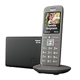 Gigaset CL660 - Schnurloses DECT-Telefon ohne Anrufbeantworter mit großem TFT-Farbdisplay - moderne Benutzeroberfläche, schlankes Design Telefon, anthrazit-metallic [Deutsche Version]