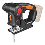 WORX WX550.9 Stichsäge zum Schneiden von Holz, Stahl & PVC – 2-in-1 Universalsäge mit Stich- & Säbelsäge & schneller Umstellung – 20V – Mit Staubbläser & Pendelhub – Ohne Akku & Ladegerät