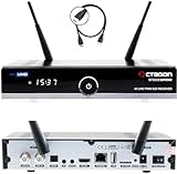 Octagon SF8008 UHD 4K Supreme Twin Sat Receiver + 1TB Festplatte INTERN, 2X DVB-S2X Tuner, E2 Linux & Define OS, mit Aufnahmefunktion, M.2 M Key, Gigabit LAN, Kartenleser, Sat to IP, WiFi WLAN