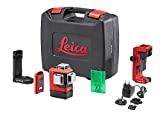 Leica Lino L6G – 3x360 Grad Linienlaser mit Li-Ion Akku, Ladegerät, innovativem magnetischem Adapter und Wandhalterung im Koffer (grüner Laser, Arbeitsbereich: 35 m)