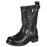 Momino 3552M Stiefel Boots Stiefeletten Mädchen, Schwarz (50644 Dakota Nero), 30