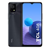 TCL 408 - Smartphone 6,6 Zoll (HD+ Display, 4GB-64GB, erweiterbare MicroSD, Dual-SIM, Kamera 50MP, Akku 5000mAh, Dual-Stereo-Lautsprecher, Android 12) Grau