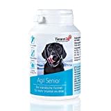 Tierarzt24 AGIL Senior unterstützt Hunde im Alter - Leckere Tabletten für Gelenke, Zähne, Herz und Gedächtnis. Mit Ginkgo-Extrakt und MSM - 60 Tabletten (120 g)