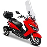 Rolektro Maximus MX3 E-Trike Elektromobil 25 km/h - 1500W Elektromoped 2 Erwachsene - E-Moped E-Dreirad 70km Reichweite - 3-Rad E-Mofa herausnehmbarer Lithium Akku - Senioren-Dreirad mit Zulassung