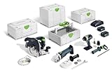 Festool Akku-Combo-Set Holzbau Akku-Handkreissäge HKC 55 I Akku-Schlagbohrschrauber TPC 18 I Akku-Winkelschleifer AGC 18 I Systainer Toolbox TB M 137