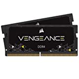 Corsair Performance SODIMM Memory 64GB (2x32GB) DDR4 3200MHz CL22 Unbuffered for AMD Ryzen 4000 Series notebooks, CMSX64GX4M2A3200C22, schwarz