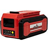 Grizzly Tools 40 Volt (2,5Ah) Lithium-Ionen Akku, passen Ersatz Akku Rasentrimmer 4032 Lion Set Ersatzteile