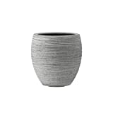 Emsa 800546 Fiberglas Blumenkübel Pflanzenkübel Übertöpfe Timaru dust Grey 57cm