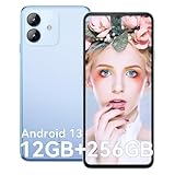 CUBOT Note 40 Smartphone ohne Vertrag 12GB(6GB+6GB) RAM 256GB ROM TF 1TB Expand 6,56'' Bildschirm Android 13 Handy 50MP Kamera 4G Dual SIM Octa Core GPS OTG Blau