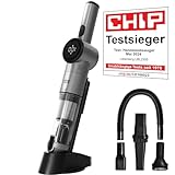 LEBENLANG Kabelloser Handstaubsauger Akku 17000PA I TESTSIEGER I Inkl. Starker LI-Akku & Standhalterung mit Ladefunktion I Auto Staubsauger Handsauger beutellos Tierhaare Hand Handheld Vacuum Cleaner