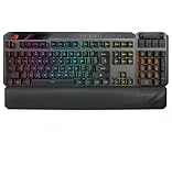 ASUS ROG Claymore II Mechanische Gaming-Tastatur (optischer RX Netzwerk-Switch, numerische Tastatur und Handballenauflage, kabelgebundene und kabellose Verbindung (2,4 g), Aura Sync, Schwarz,