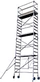 Alumexx Klappgerüst ALX FS 75 - Alugerüst - Rollgerüst - Gerüst - Baugerüst - Fahrgerüst - Malergerüst Hohe Qualität: N-EN 1004 TÜV-Zertifikat (TYPE E Meter Arbeitshöhe)