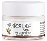 ARYA LAYA Argan Tag & Nachtpflege, 50 ml – Anti-Aging Creme für feuchtigkeitsarme, trockene und normale Haut, nährende und reichhaltige Feuchtigkeits-Creme, vegan