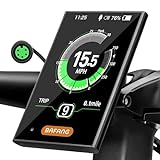 Bafang 3.5in eBike Display DPC18 für BBS01B BBS02B BBS-HD Mid Motor 0-9 Pedal Assist Levels eBike Computer Display mit automatischer Hintergrundbeleuchtung UART Protokoll