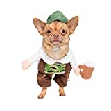 Pet Krewe Kleines Deutsches Oktoberfest Hund Kostüm - Barktoberfest Halloween Hund Kostüm - Perfekt für Weihnachten Urlaub, Halloween, Party, Fotoshooting, Geschenke für Hundeliebhaber Multi