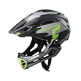 Cratoni Unisex – Erwachsene C-Maniac Helm, Black/Lime Matte, M-L (54-58 cm)