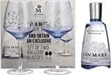 Gin Mare Mediterranean Gin 42,7% Vol. 0,7l in Geschenkbox mit 2 Gläsern