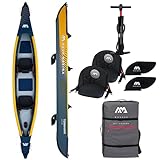 Campsup Aqua Marina kajak aufblasbar | Inflatable 2 Personen Kayak Tomahawk K-440 2023 | 440x78 cm | Technologie: Drop Stitch