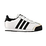 adidas Originals unisex child Samoa Sneaker, White/Black/Blue, 5 Toddler US