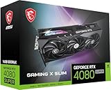 MSI GeForce RTX 4080 SUPER 16G Gaming X Slim Grafikkarte - RTX 4080 GPU, 16GB GDDR6X (23Gbps/256-bit), PCIe 4.0, TRI FROZR 3, HDMI 2.1, DisplayPort 1.4a + Indiana Jones