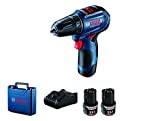 Bosch Professional 12V System Akku Bohrschrauber GSR 12V-30 (inkl. 2x2.0 Ah Akku, Schnellladegerät GAL 12V-40, im Handwerkerkoffer)