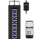 NICREW RGB+W Aquarium LED Beleuchtung, Anpassbare 24/7 Modus Aquarium Lampe mit Timer, für Pflanzenwuchs und Süßwasser-Aquarien, Mehrere Wettermodus