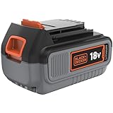 BLACK+DECKER Akku für Gartengeräte und Elektrowerkzeuge - 18 V 4,0Ah Li-Ion für alle 18 V F5 Gartengeräte und Elektrowerkzeuge, BL4018