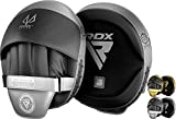 RDX Pratzen Kampfsport, Handpratzen Muay Thai, MMA Training, Maya Hide Leder Mark PRO Boxpratzen, Sparring Boxen Pads, Kickboxen Schlagkissen, Haken und Jab Boxpads Boxercise, Karate (MEHRWEG)