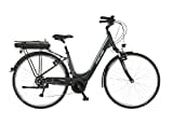 Fischer E-Bike City CITA 1.5 Elektrofahrrad für Damen und Herren, RH 44 cm, Mittelmotor 65 Nm, 36 V Akku, Granitgrau, 44cm-418Wh