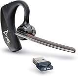 Poly Voyager 5200 UC Wireless Headset & Ladestation (Plantronics) - Einohr Bluetooth-Headset (Mono) mit Mikrofon mit Geräuschunterdrückung - Verbindung zu Handy/Mac/PC über Bluetooth