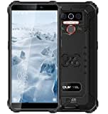 OUKITEL WP5 (2020) 4G Outdoor Smartphone ohne Vertrag, 8000mAh Batterie 4 LED Blitzlicht, Robustes Handy IP68, MTK6761 4GB + 32GB, 13MP + 2MP + 2MP, Android 9.0, Gesichtserkennung, GPS WiFi Schwarz