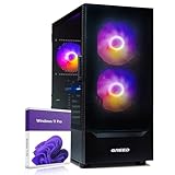 Greed® MK2 Power - High End Gaming PC - AMD Ryzen 7 5700X + Nvidia Geforce RTX 4060 Ti 16GB - Schneller RGB Computer + 4K Raytracing Rechner mit 4,6 GHZ - 32GB DDR4 RAM - 1TB SSD - WLAN + W11 Pro