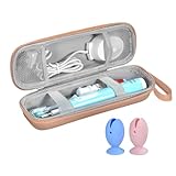 Elektrische Zahnbürste Reiseetui für Oral-B/Oral-B Pro/Phlips Sonicare Electric Toothbrush, Tragbare Hartschalen Reisetasche Reise-etui mit 2pcs Zahnbürsten Kopf Silikon Schutzhülle(Roségold)