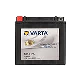 VARTA Motorradbatterie 12 Ah / 200 A Powersports Active AGM - lange Lebensdauer, vorgeladen, wartungsfrei, geeignet für Motorräder, Motorroller, Quads, Jetskis und Schneemobile, schwarz