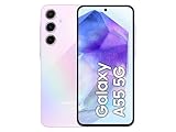 Samsung Galaxy A55 5G Smartphone, Android-Handy ohne Vertrag, 128 GB - 8 GB RAM, 50-MP-Kamera, Awesome Lilac