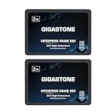 Gigastone NAS SSD 2TB Enterprise SSD Festplatte (2er-Pack) TLC Hohe Dauerhaltbarkeit Server SSD für 24/7 Dauerbetrieb NAS-Systeme RAID 2,5 Zoll SATA III Internes Festkörper-Laufwerk NAS Caching