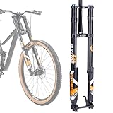 TS TAC-SKY 27,5/29 Zoll Fahrrad Boost Gabel 15 * 110mm Reise 180mm MTB Luft Gabel Dual Crown Downhill-Bike Suspension Gabel Fahrrad Teile (Color : B715-29 inch-Tapered)