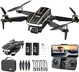 Robuster bürstenloser Motor-Drohne mit Kamera für Anfänger, CHUBORY A68 WiFi FPV Quadcopter mit 2K HD-Kamera, automatischer Schwebe, 3D-Flips, kopfloser Modus, Trajektorienflug, 2 Batterien