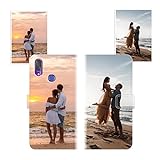 Sunrive Personalisierte hülle kompatibel mit Hafury Note 10 Handyhülle Benutzerdefiniert,Schutzhülle Lederhülle handykette universal Etui mit Eigenem Foto Bild Text Individuelle