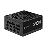 Corsair SF1000L Vollmodulares, Geräuscharmes SFX-Netzteil - ATX 3.0- Und PCIe 5.0-Kompatibel - Leiser 120-mm-PWM-Lüfter - 80 Plus Gold-Effizienz - Null-Drehzahl-Modus - 105°C-Kondensatoren - Schwarz