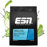 ESN ISOCLEAR Whey Isolate Protein Pulver, Green Apple, 2 kg, Proteinlimo mit fruchtig leckerem Geschmack, Clear Whey Protein, geprüfte Qualität - made in Germany