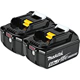 Makita BL1850B 18V LXT Lithium-Ion 5.0Ah Battery Twin Pack, Black