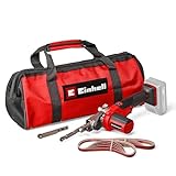 Einhell Akku-Bandfeile TE-BF 18 Li-Solo Power X-Change (18 V, Geschwindigkeit bis 1.700 m/min, 2x Schleifarme 9 mm und 13 mm, inkl. 12x Schleifbänder, ohne Akku)