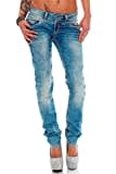 Cipo & Baxx Damen Jeans CBW0347A-bans W32/L32