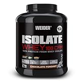 Weider Isolate Whey 100 CFM. Schokolade-Geschmack. Proteinpulver mit hochwertiges Molkenproteinisolat. Gut löslich. Bis zu 33g Eiweiß in 1 Portion. Ohne Aspartam. Zuckerarm. 2kg